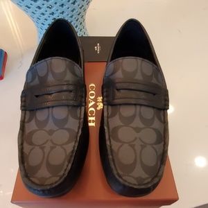 Coach men's mott penny loafers shoes